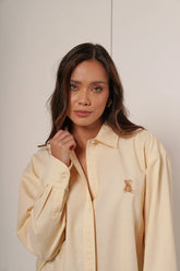 Teddy – camisa de Botones Oversize Yellow